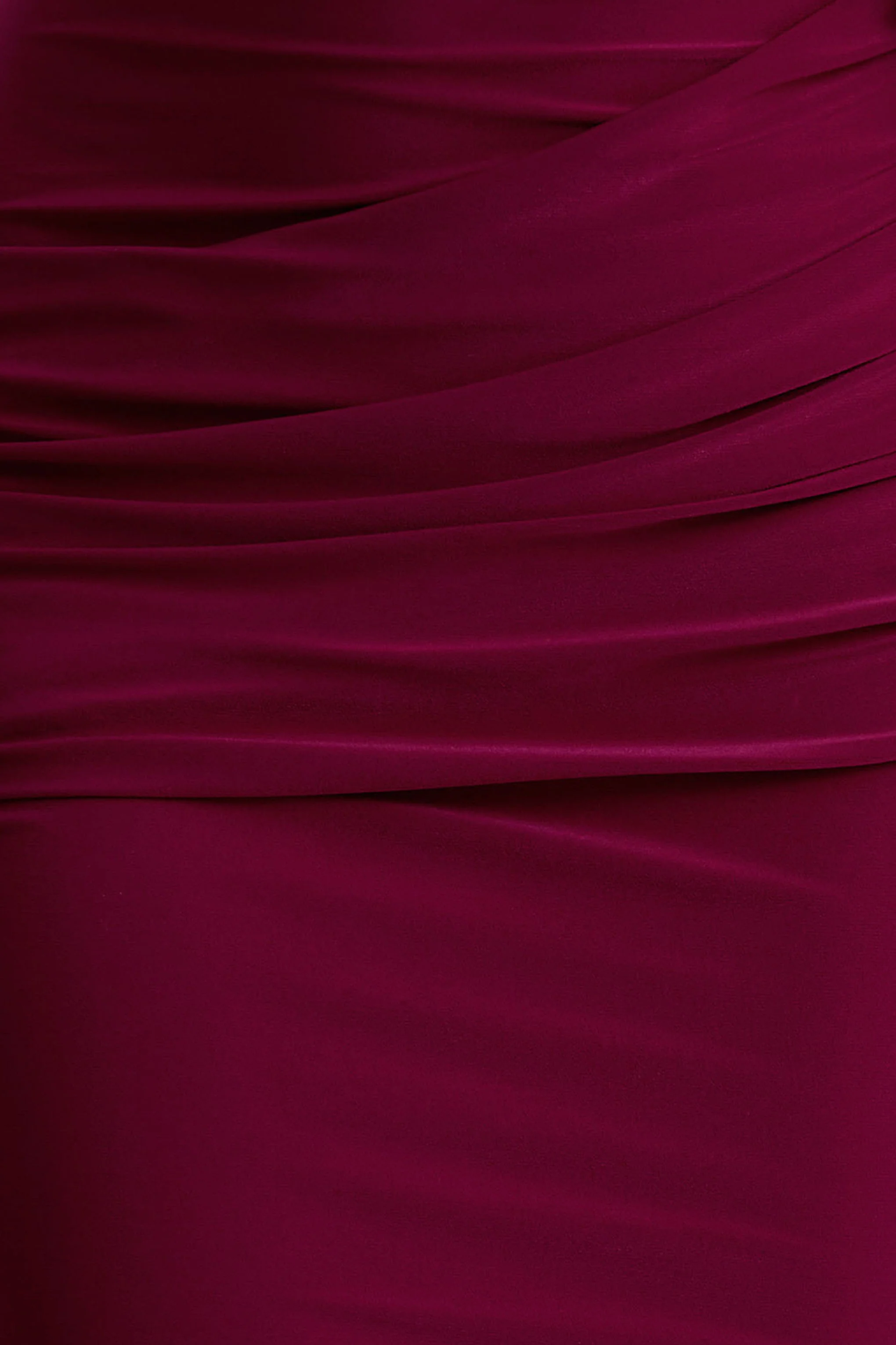 Maeve | Burgunderrotes Maxikleid mit Cape-Ärmeln und drapiertem Design. - Image 6