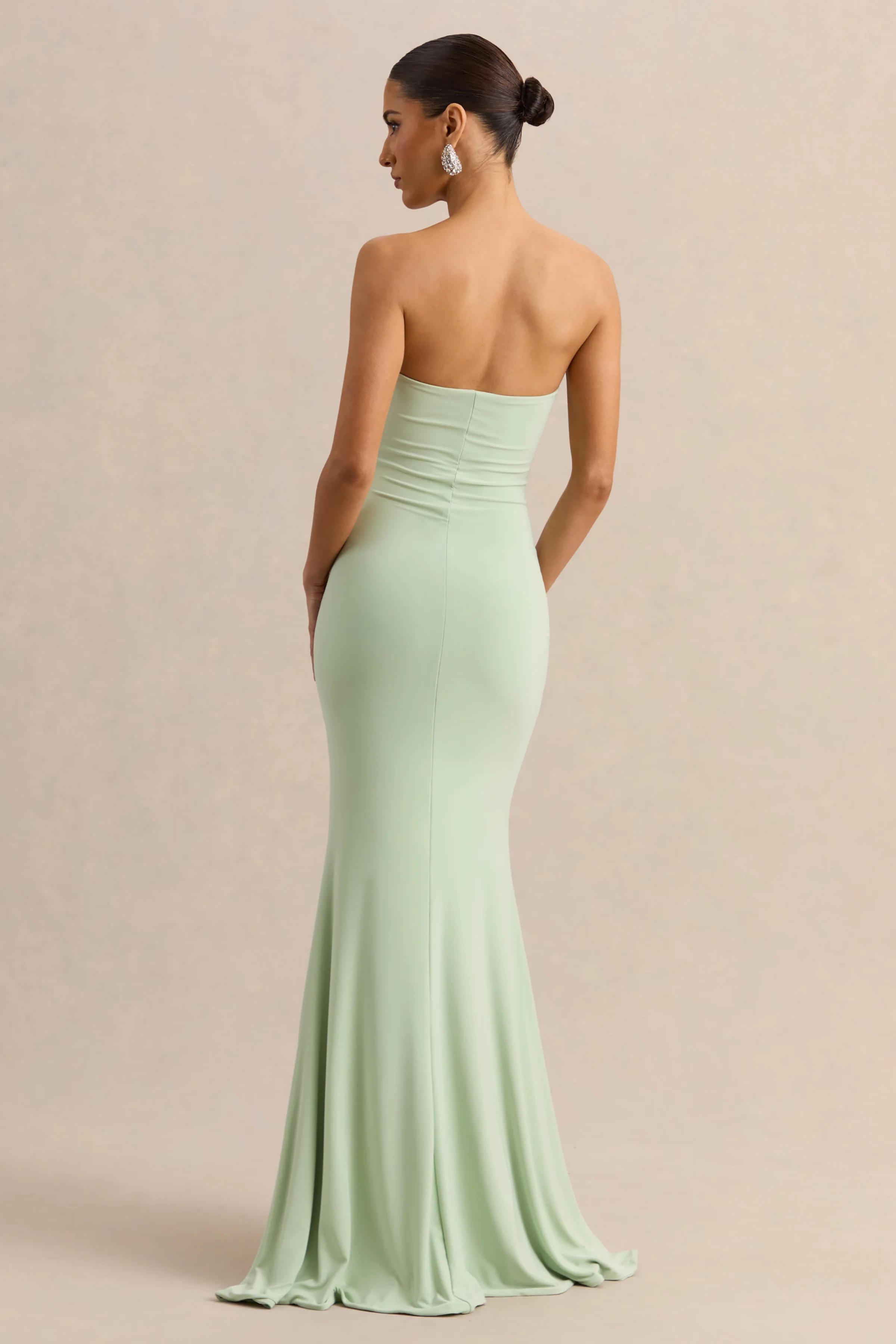 Melva | Minzgrünes Bandeau Maxikleid - Image 2