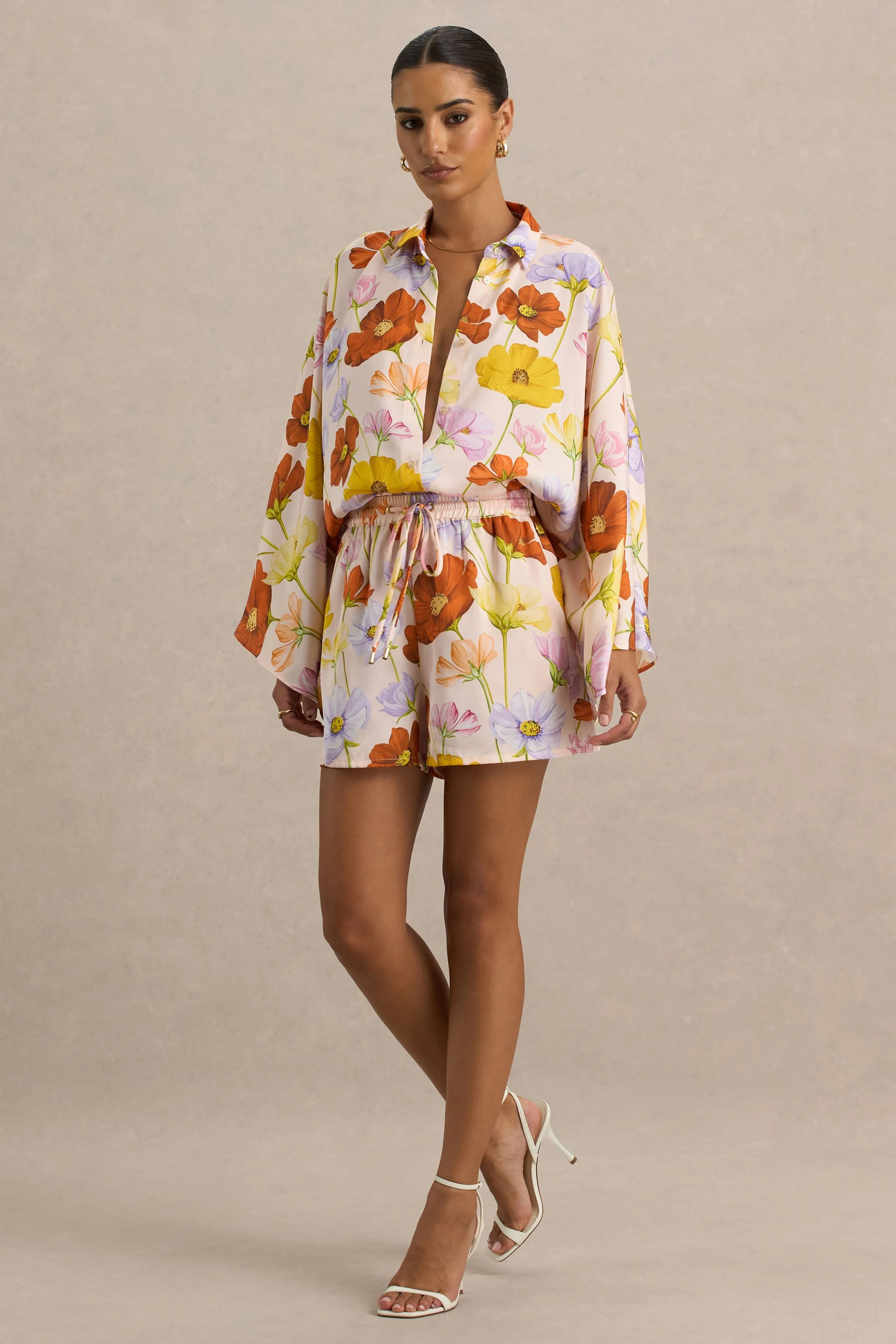 Sovran | Helle Shorts mit Blumenmuster - Image 4